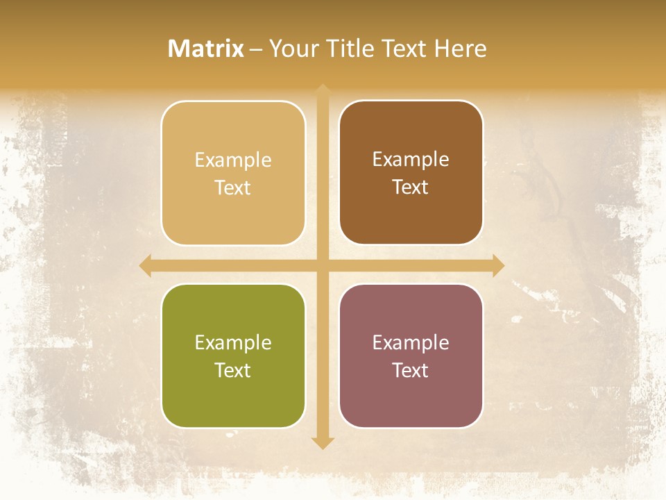 Aged Weathered Orange PowerPoint Template