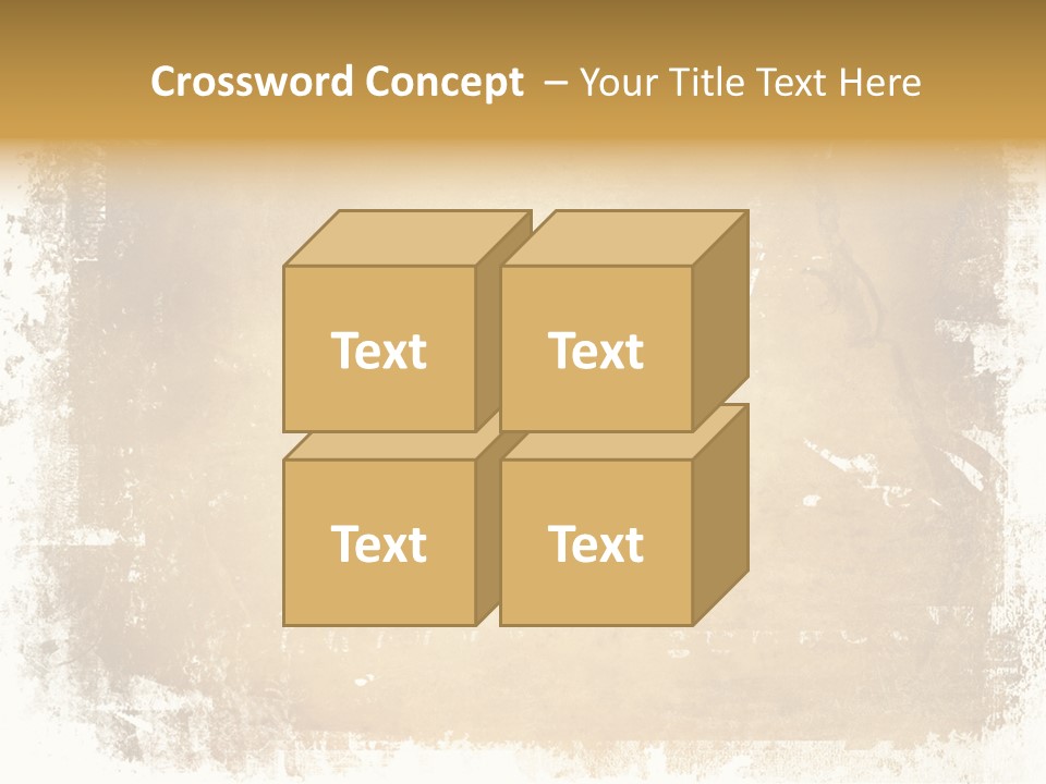 Aged Weathered Orange PowerPoint Template