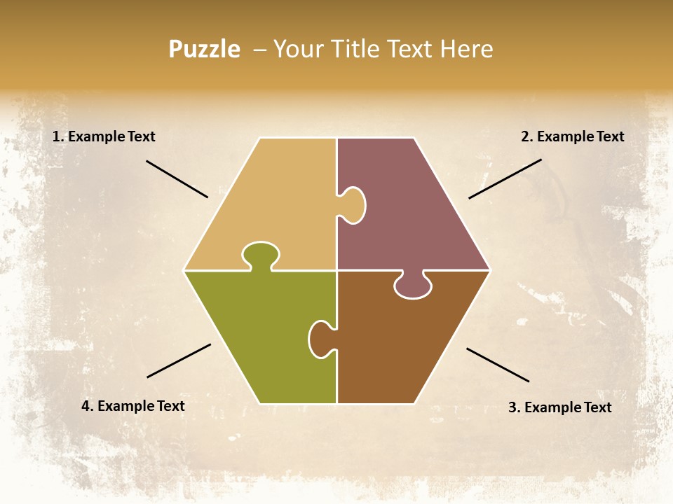 Aged Weathered Orange PowerPoint Template