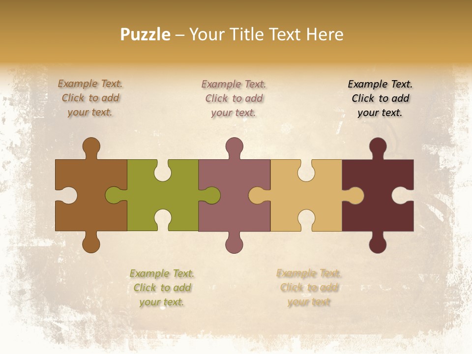 Aged Weathered Orange PowerPoint Template