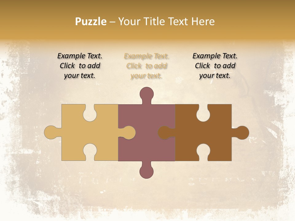 Aged Weathered Orange PowerPoint Template