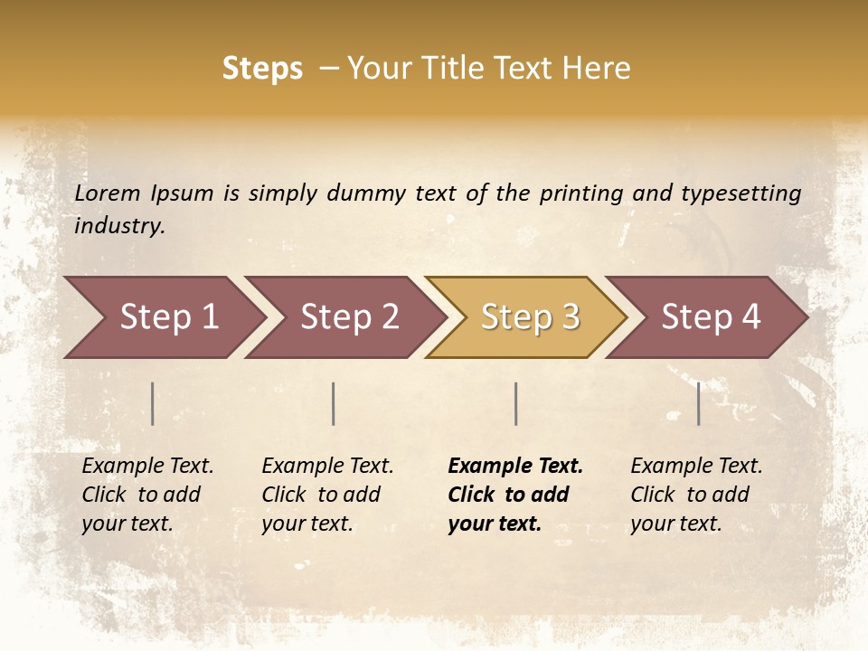 Aged Weathered Orange PowerPoint Template