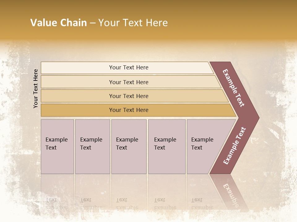 Aged Weathered Orange PowerPoint Template