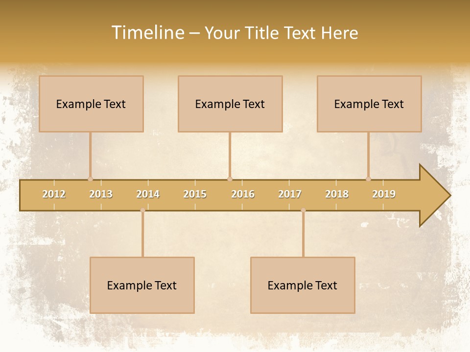 Aged Weathered Orange PowerPoint Template