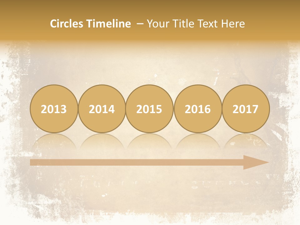 Aged Weathered Orange PowerPoint Template