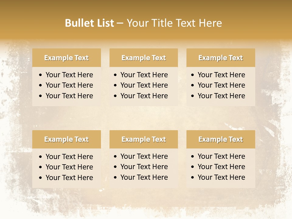 Aged Weathered Orange PowerPoint Template