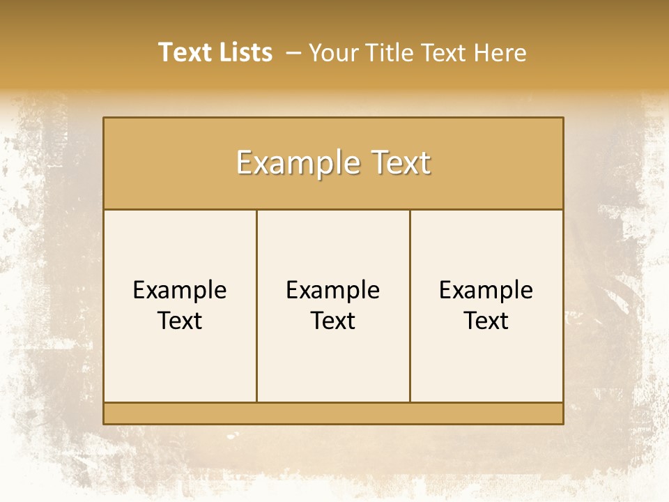 Aged Weathered Orange PowerPoint Template