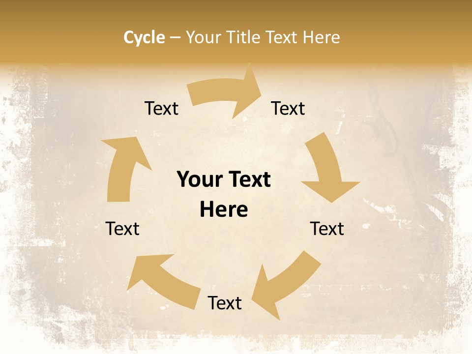 Aged Weathered Orange PowerPoint Template