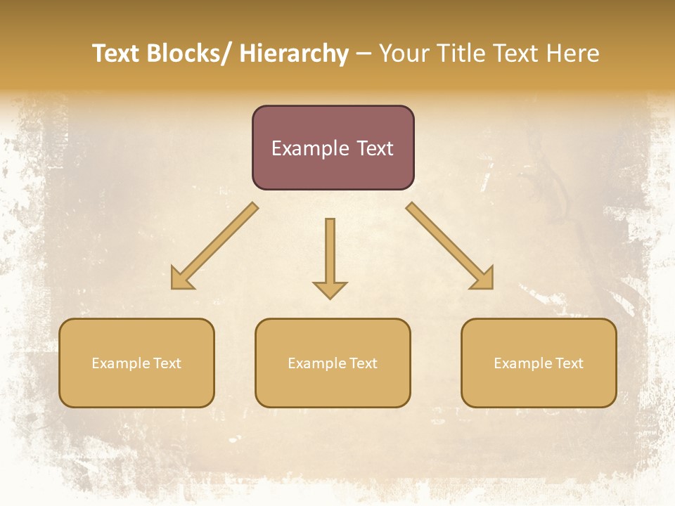 Aged Weathered Orange PowerPoint Template