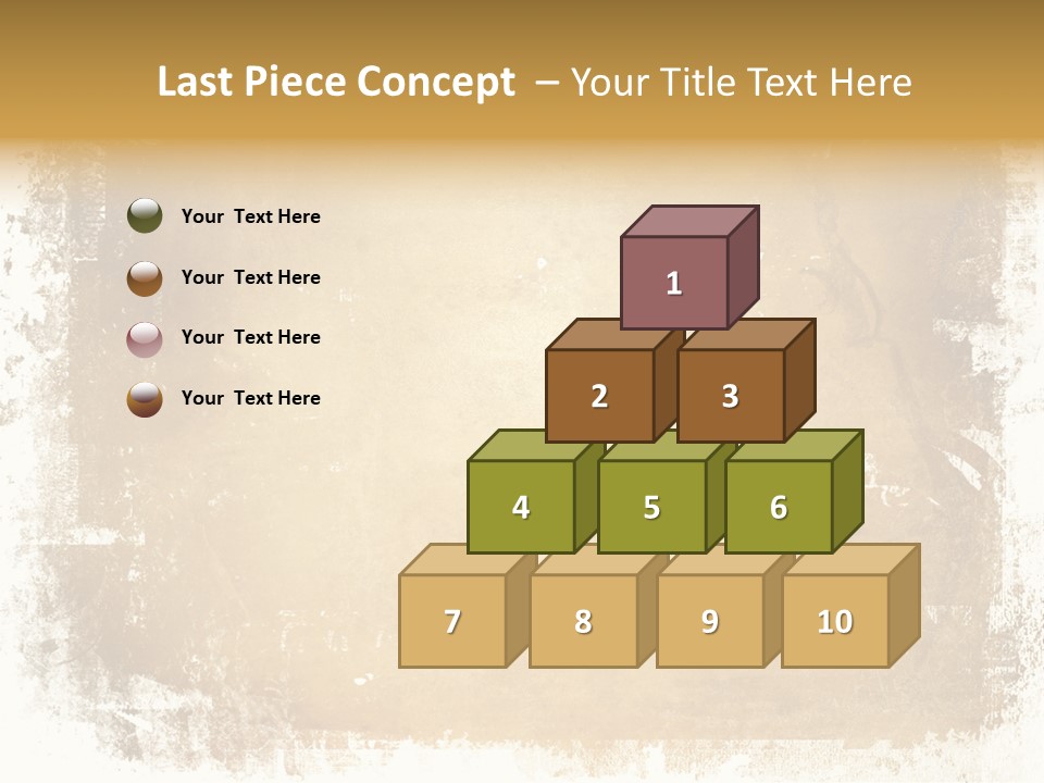 Aged Weathered Orange PowerPoint Template