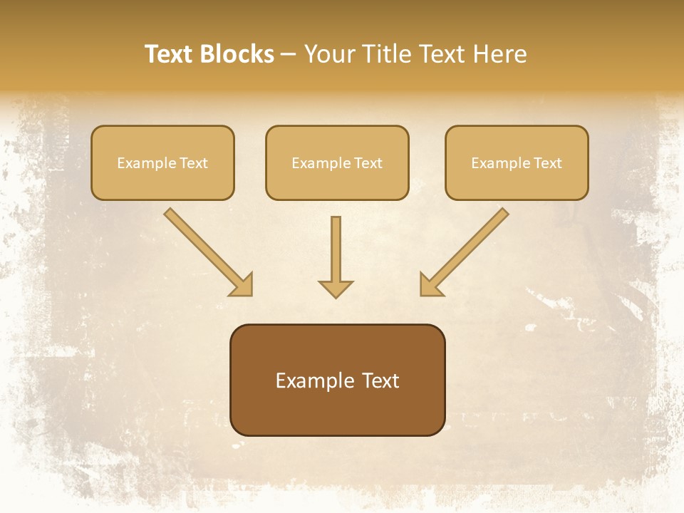 Aged Weathered Orange PowerPoint Template