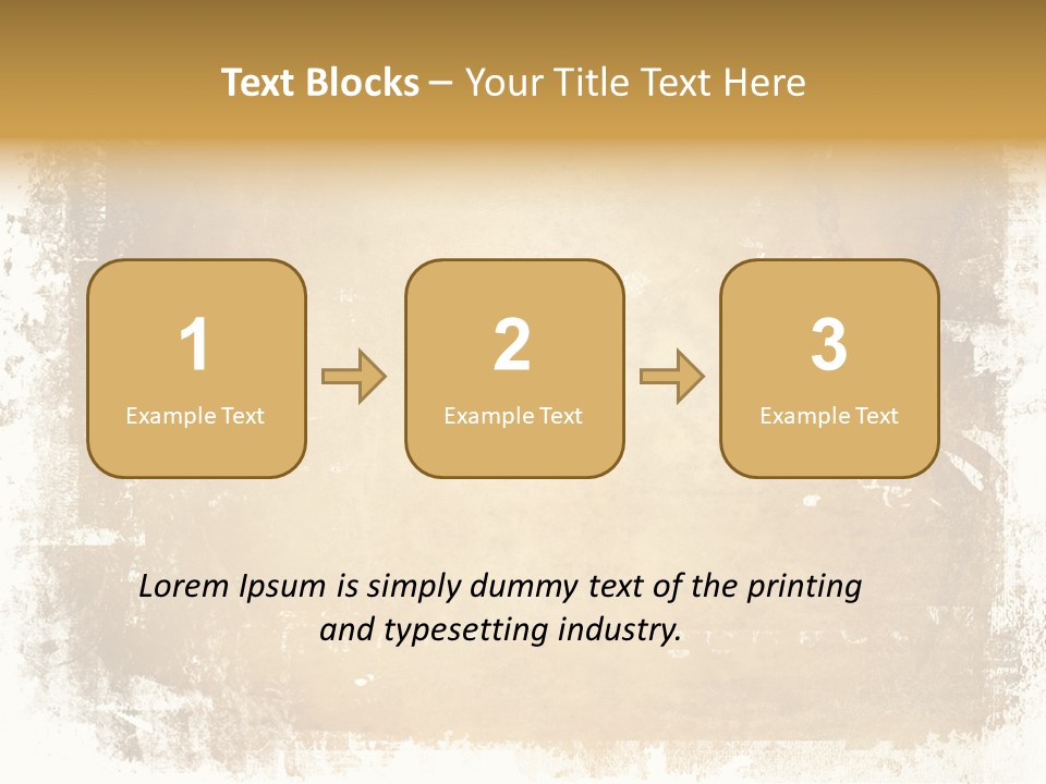 Aged Weathered Orange PowerPoint Template