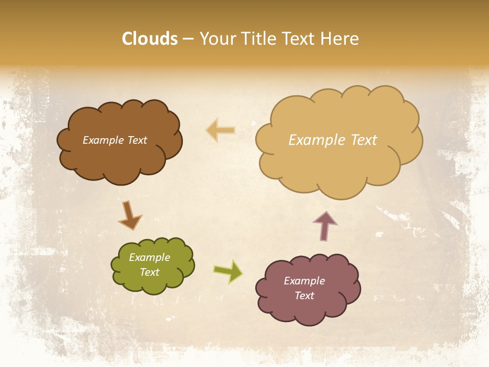 Aged Weathered Orange PowerPoint Template