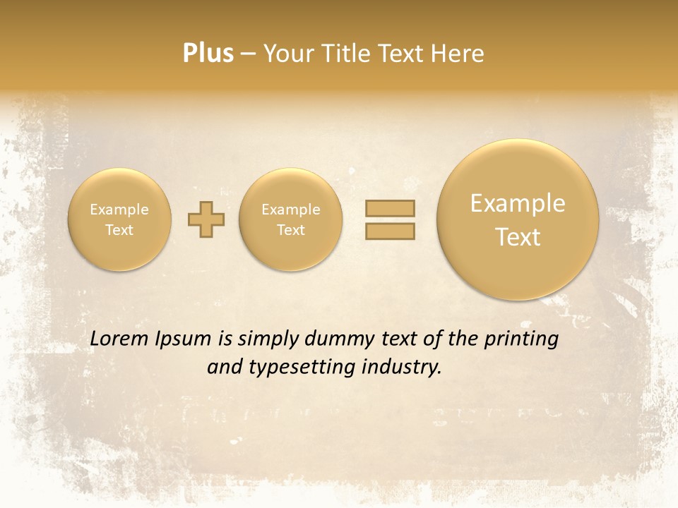 Aged Weathered Orange PowerPoint Template