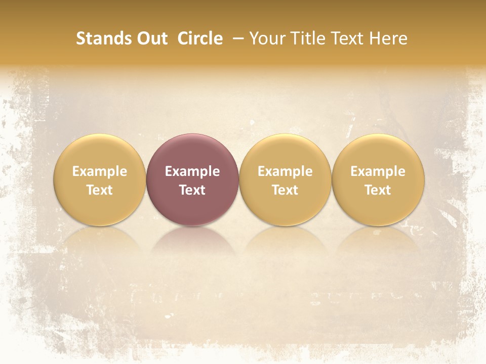 Aged Weathered Orange PowerPoint Template