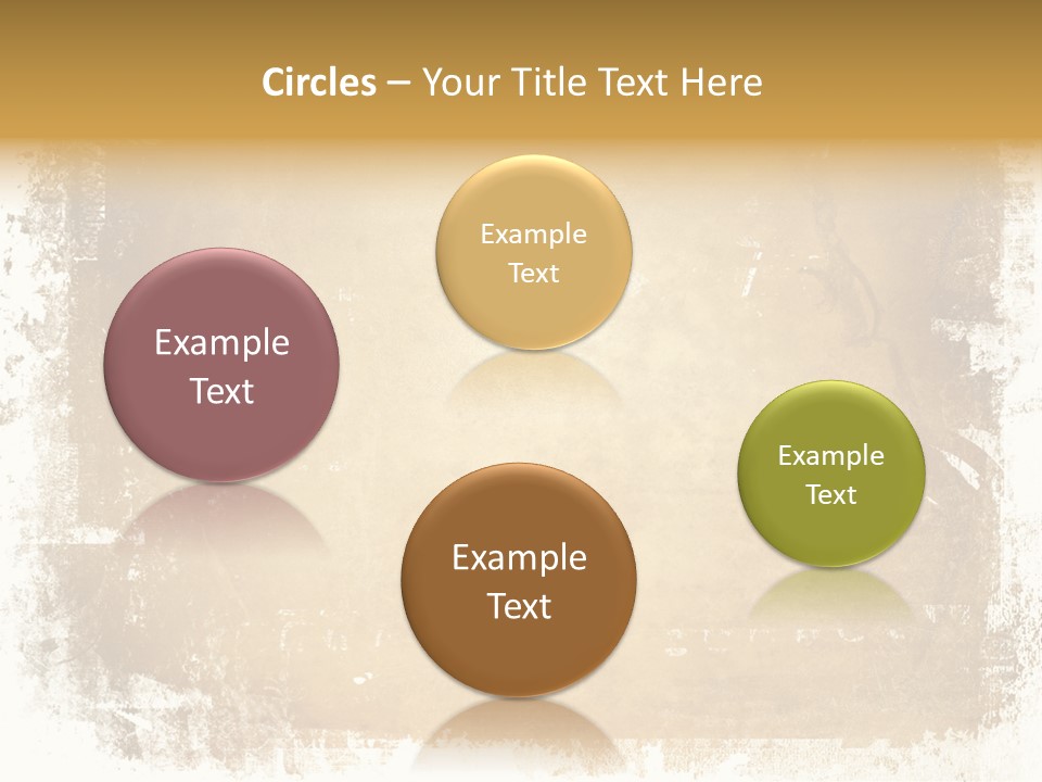 Aged Weathered Orange PowerPoint Template