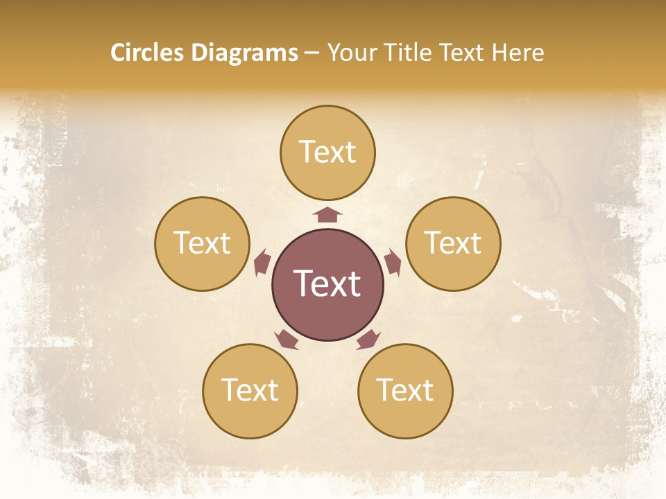 Aged Weathered Orange PowerPoint Template