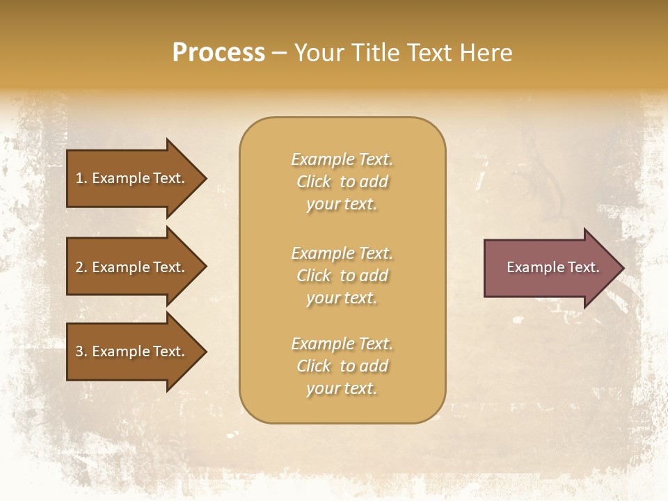 Aged Weathered Orange PowerPoint Template