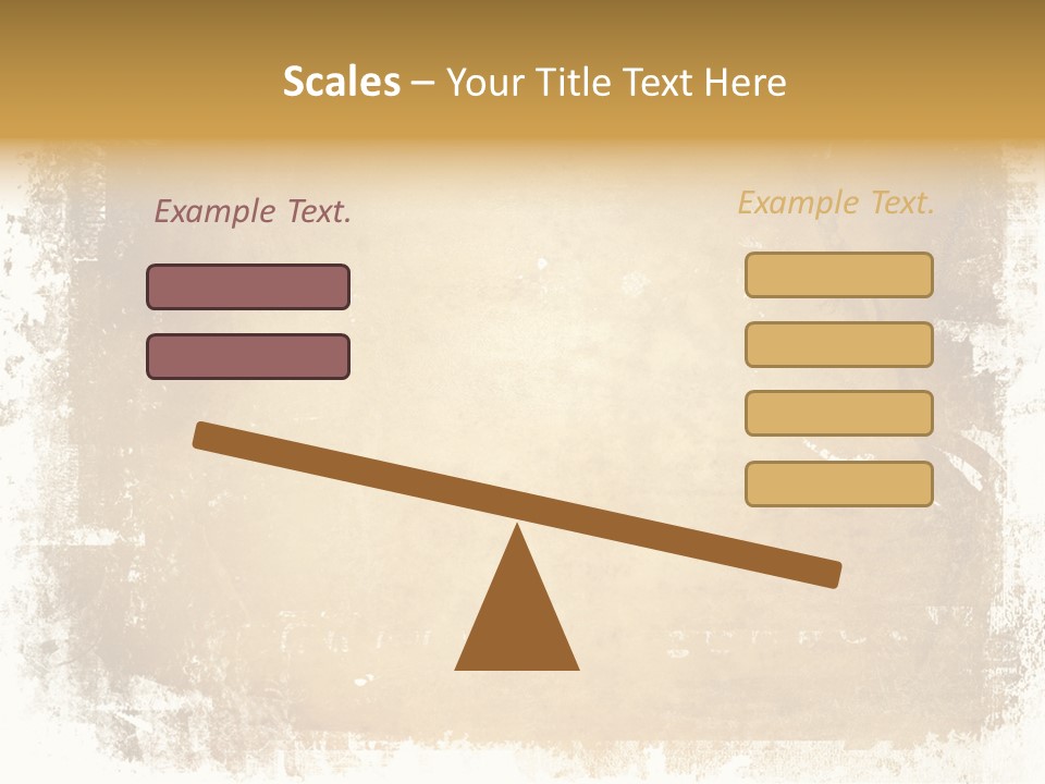 Aged Weathered Orange PowerPoint Template