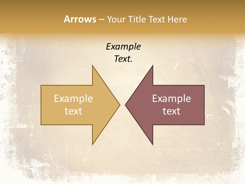Aged Weathered Orange PowerPoint Template