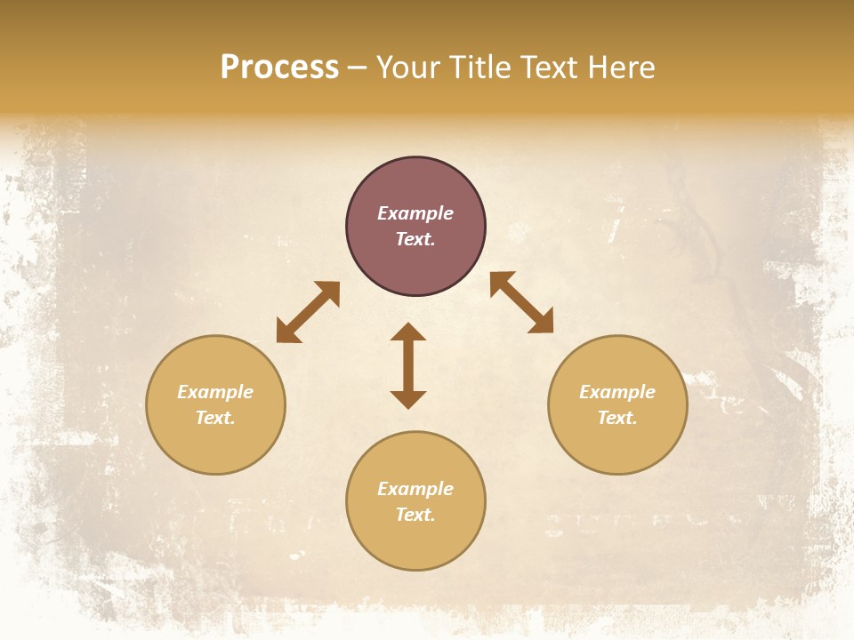 Aged Weathered Orange PowerPoint Template