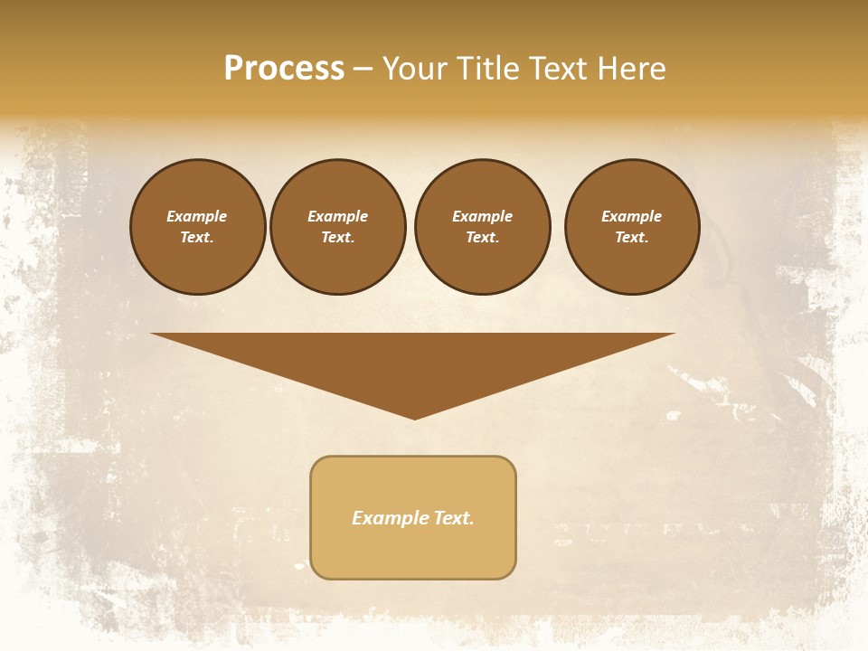 Aged Weathered Orange PowerPoint Template