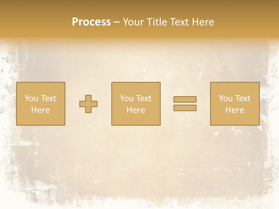 Aged Weathered Orange PowerPoint Template