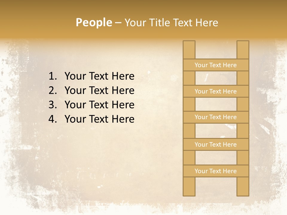 Aged Weathered Orange PowerPoint Template