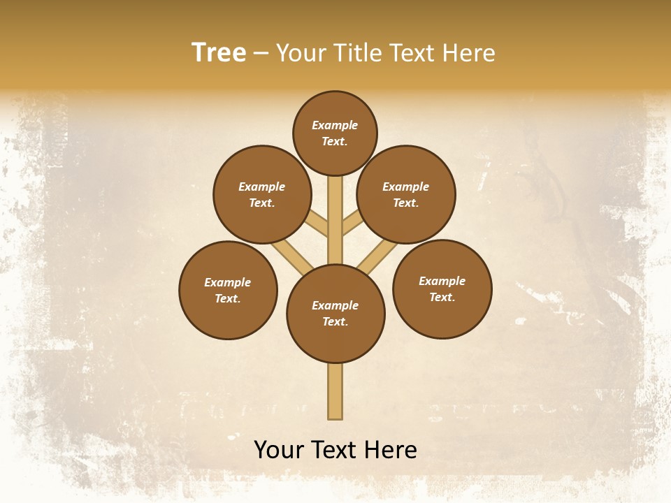 Aged Weathered Orange PowerPoint Template