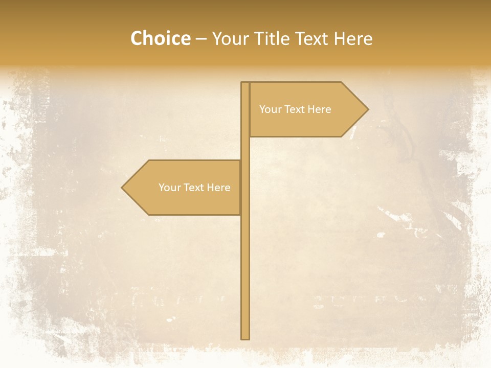Aged Weathered Orange PowerPoint Template