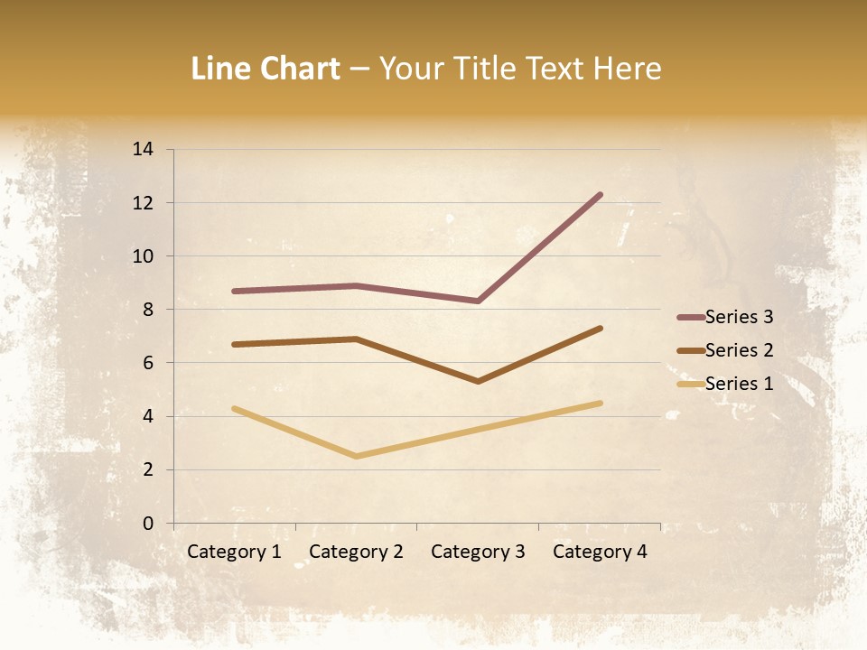 Aged Weathered Orange PowerPoint Template
