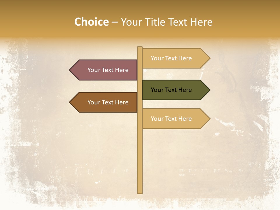 Aged Weathered Orange PowerPoint Template
