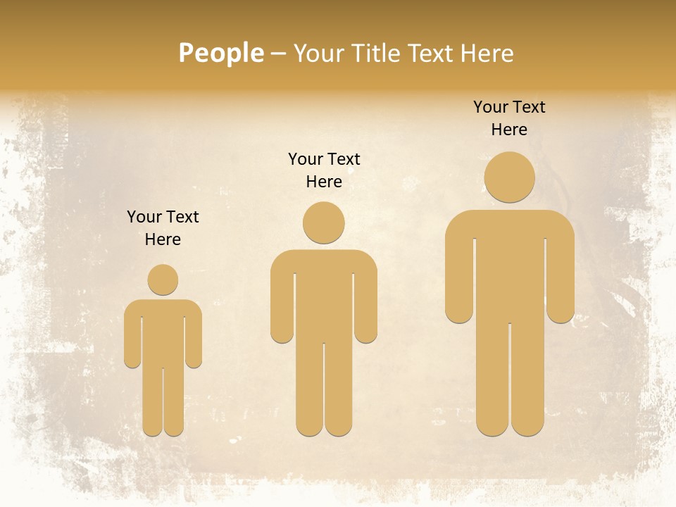 Aged Weathered Orange PowerPoint Template