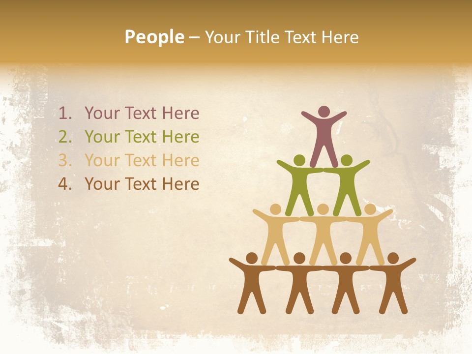 Aged Weathered Orange PowerPoint Template