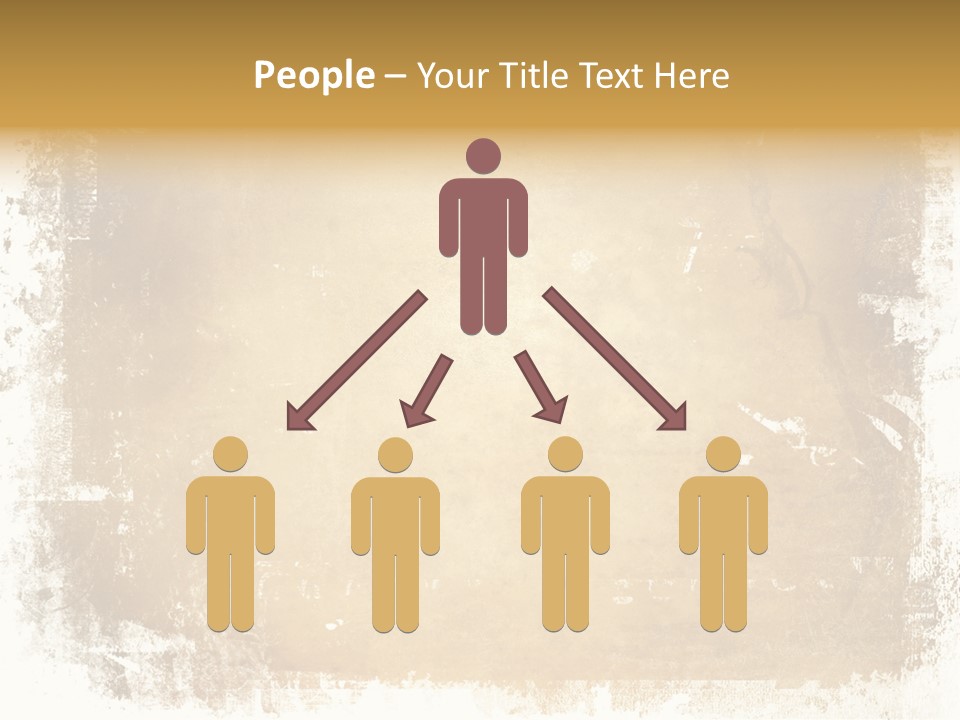 Aged Weathered Orange PowerPoint Template