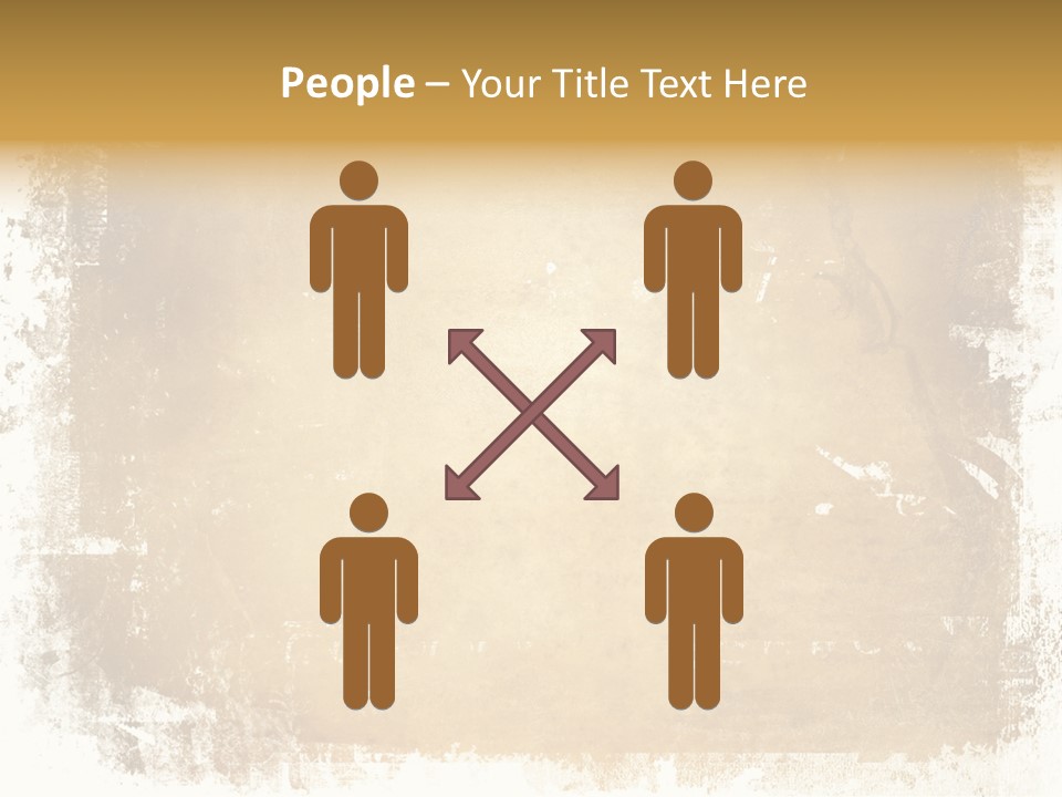 Aged Weathered Orange PowerPoint Template