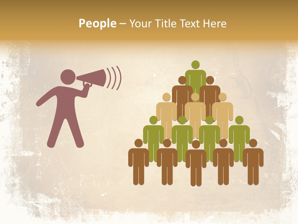 Aged Weathered Orange PowerPoint Template