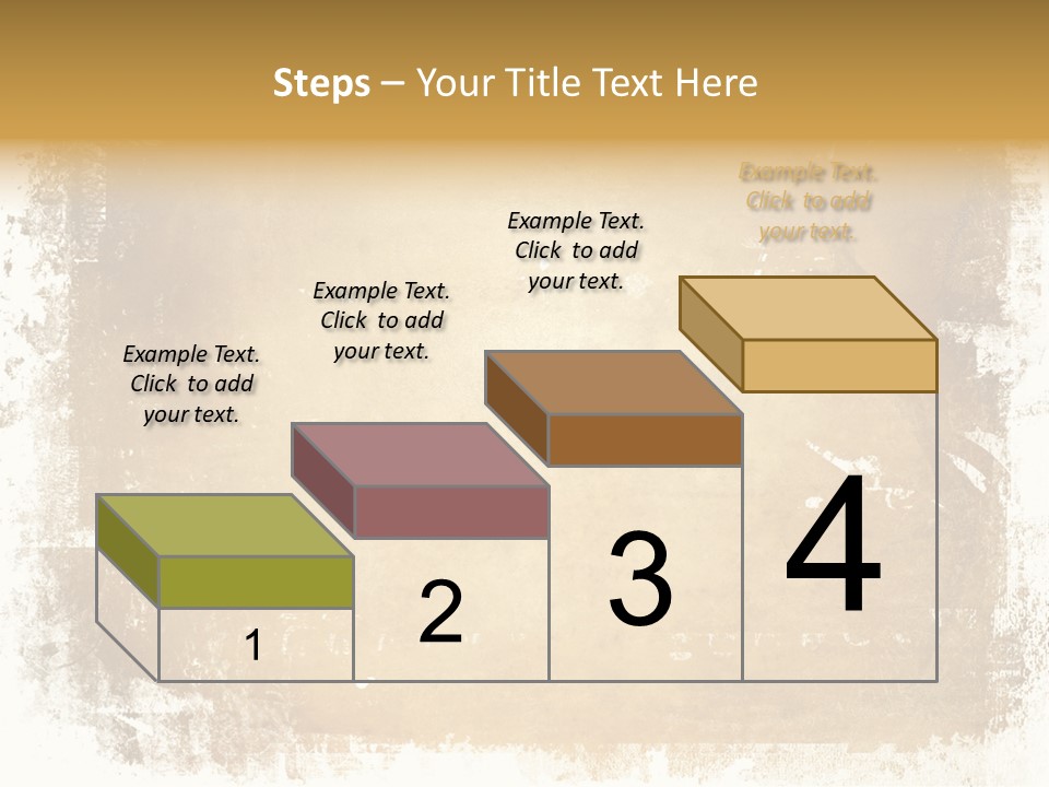 Aged Weathered Orange PowerPoint Template