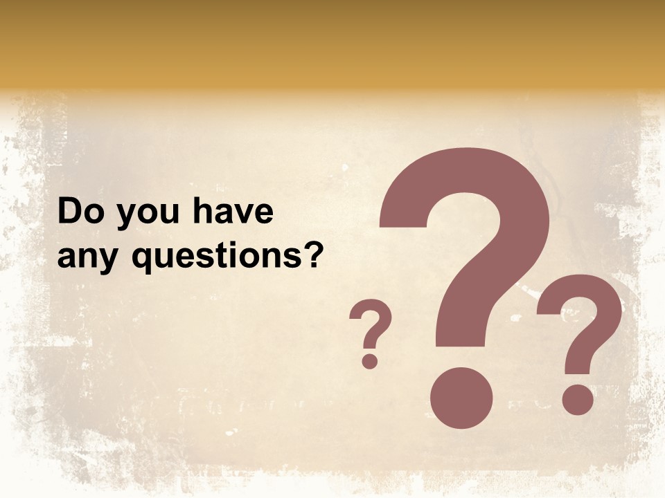 Aged Weathered Orange PowerPoint Template