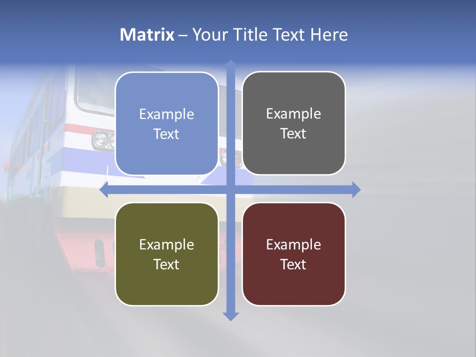Transit Platform Wagon PowerPoint Template