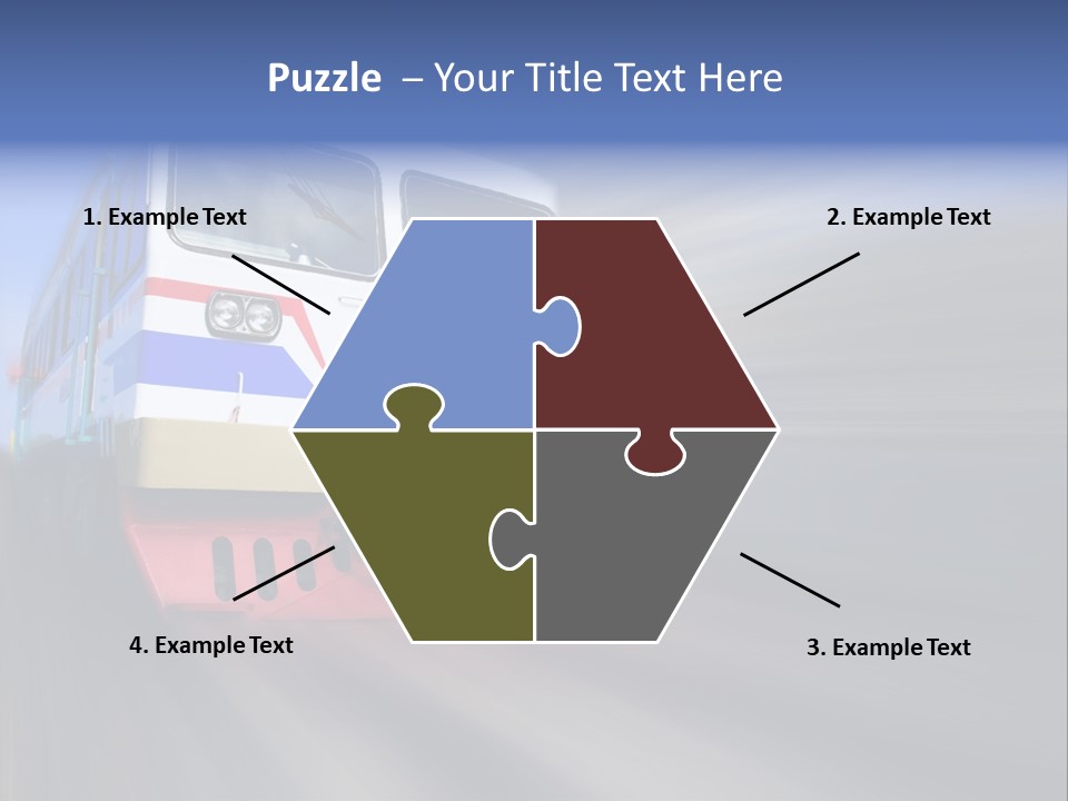Transit Platform Wagon PowerPoint Template