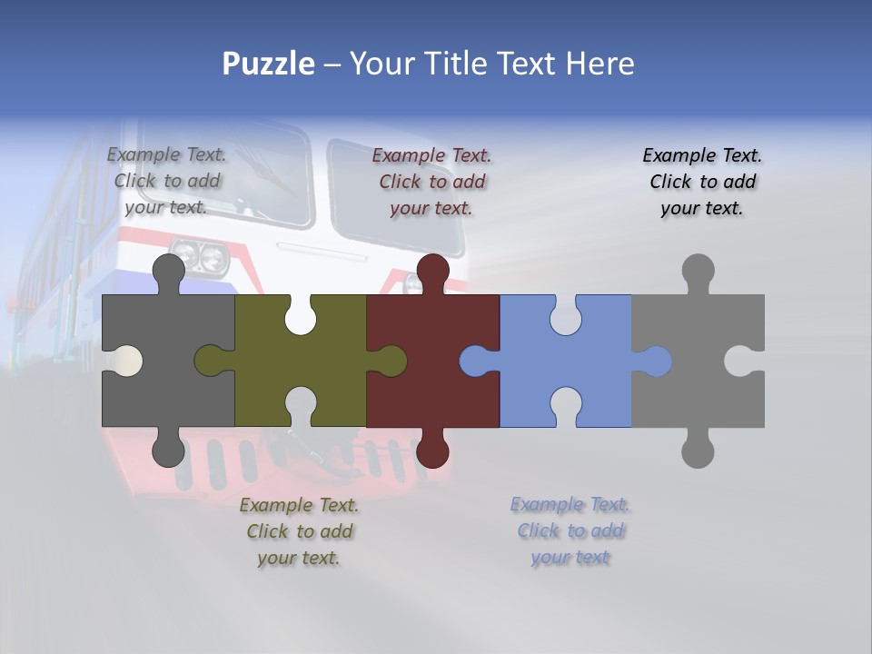 Transit Platform Wagon PowerPoint Template