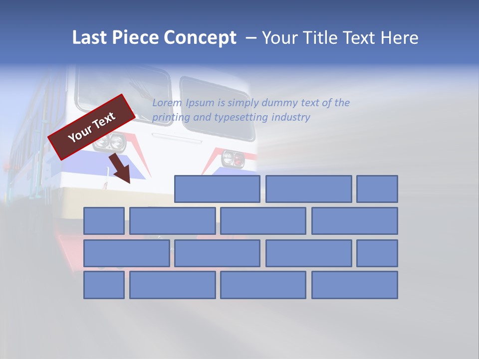 Transit Platform Wagon PowerPoint Template