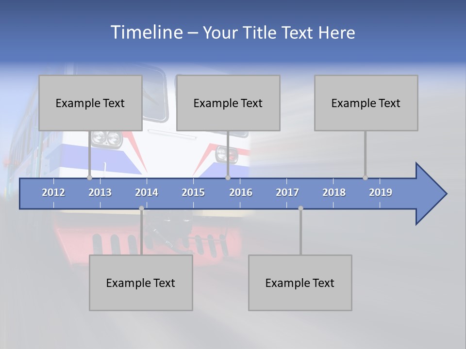 Transit Platform Wagon PowerPoint Template