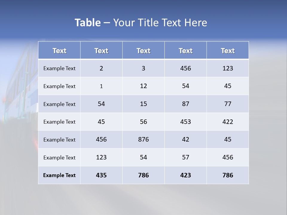 Transit Platform Wagon PowerPoint Template