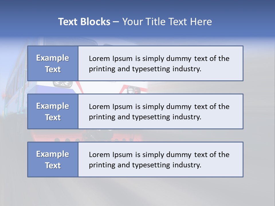Transit Platform Wagon PowerPoint Template