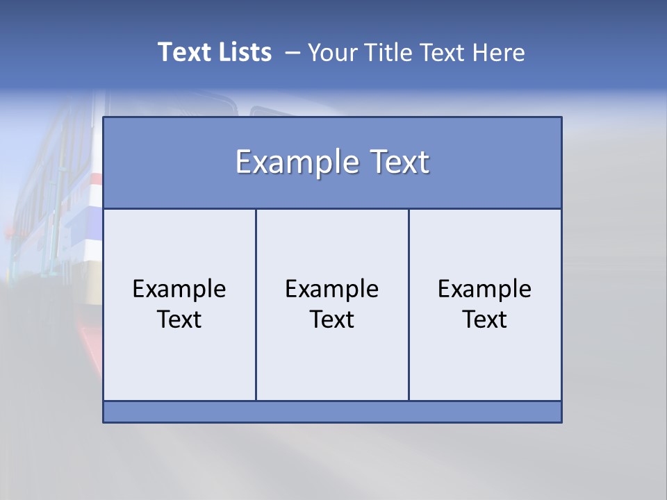Transit Platform Wagon PowerPoint Template