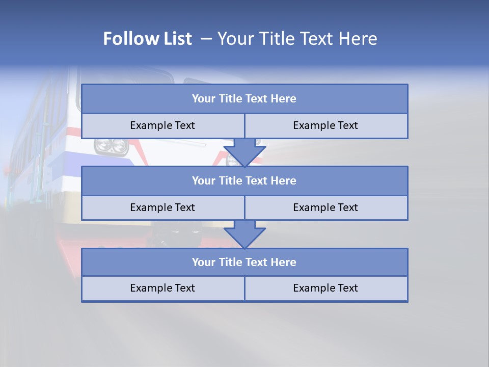 Transit Platform Wagon PowerPoint Template