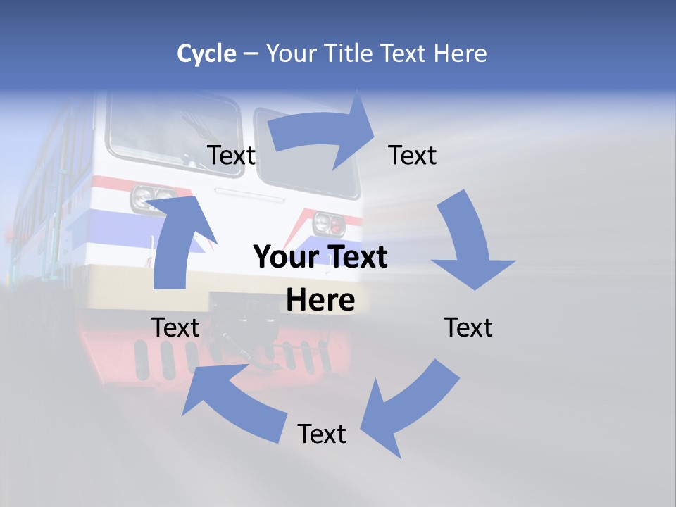 Transit Platform Wagon PowerPoint Template