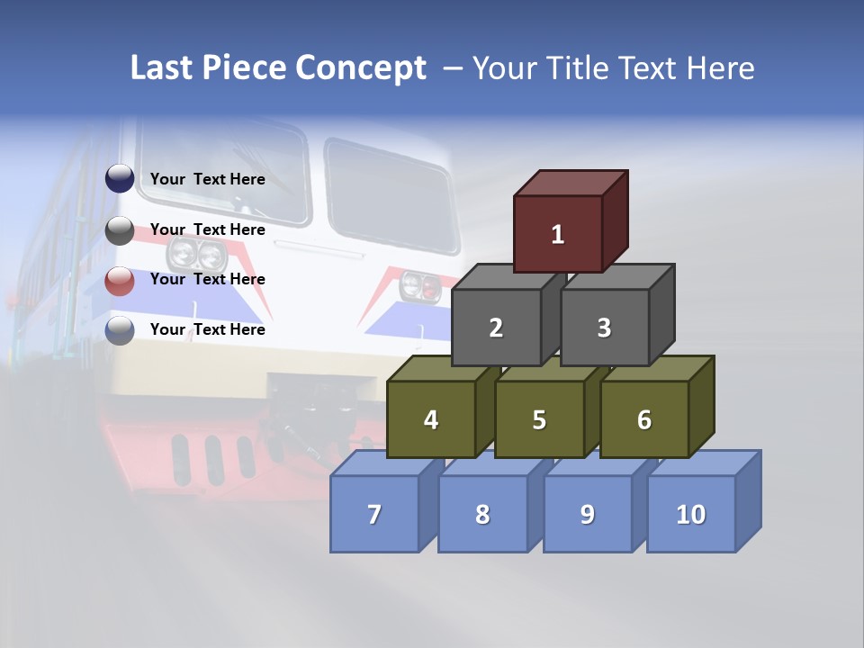 Transit Platform Wagon PowerPoint Template
